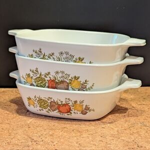 3 Corningware "Spice Of Life" Petite Dishes